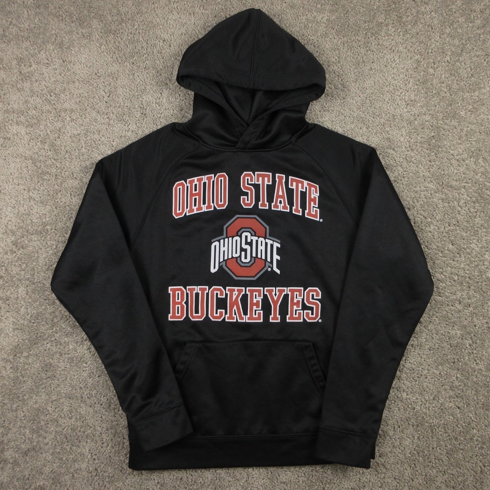 Ohio State Buckeyes Sweater Mens S Black Hoodie Sweatshirt Colosseum Football